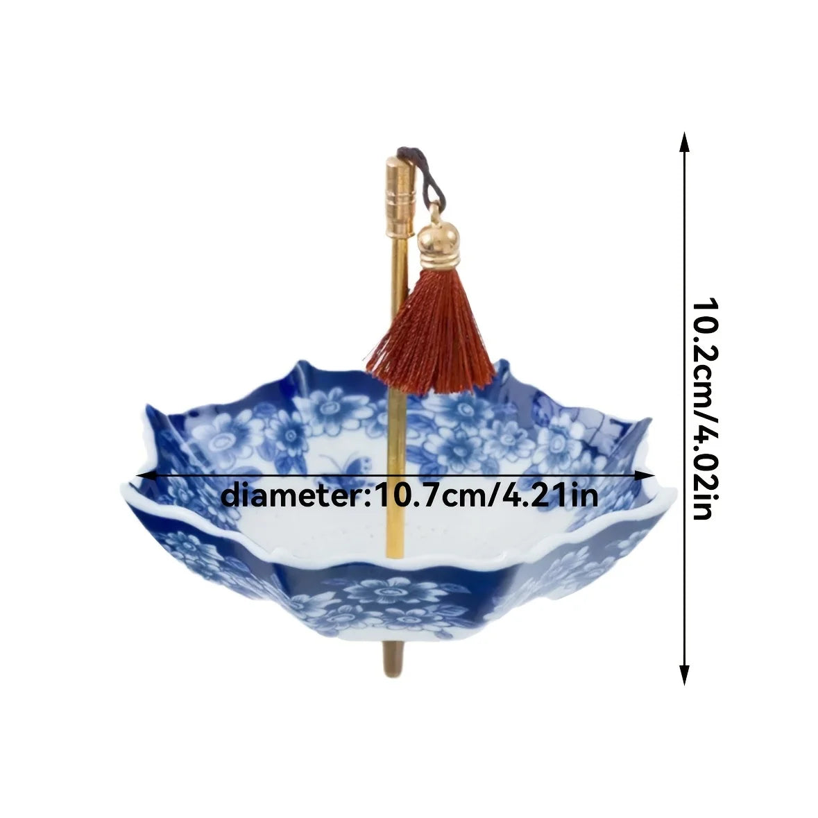 Ceramic Tea Strainer with Umbrella Design