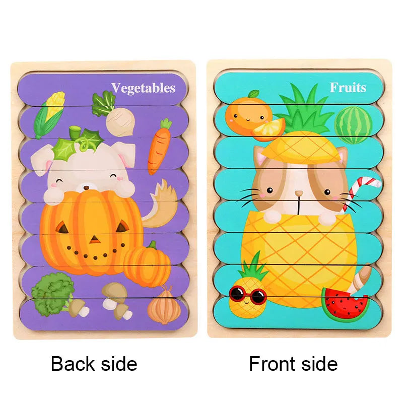 Montessori Wooden Animal Puzzle