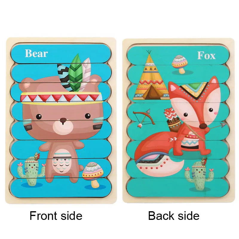 Montessori Wooden Animal Puzzle