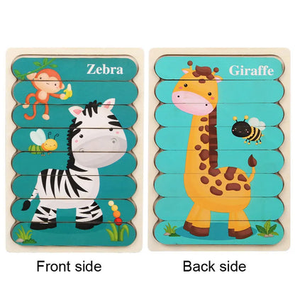 Montessori Wooden Animal Puzzle