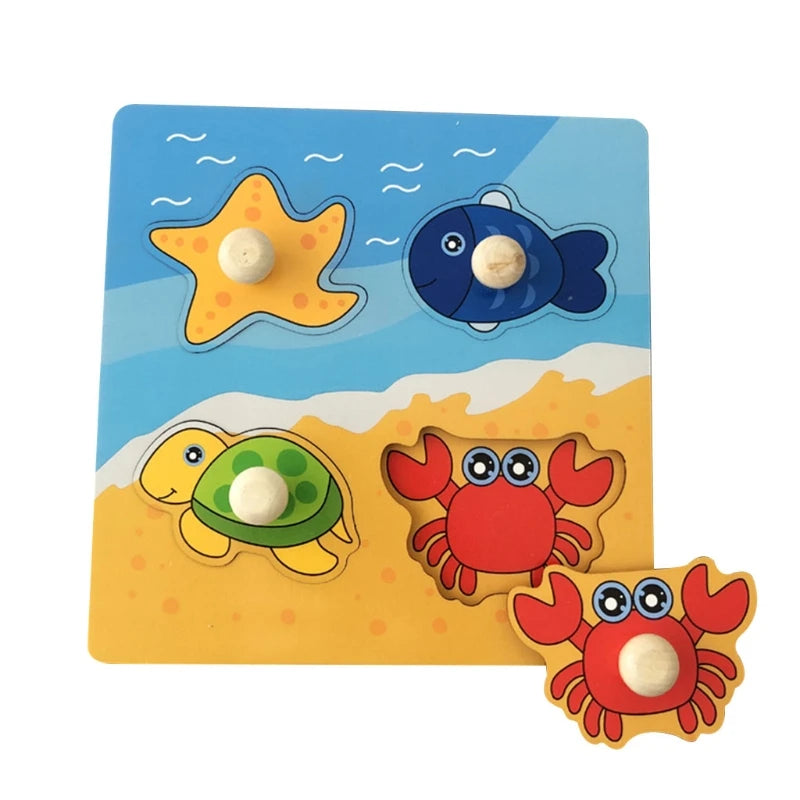 Montessori Wooden Animal Puzzle
