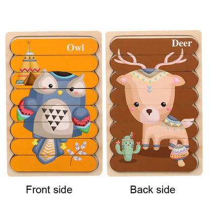 Montessori Wooden Animal Puzzle