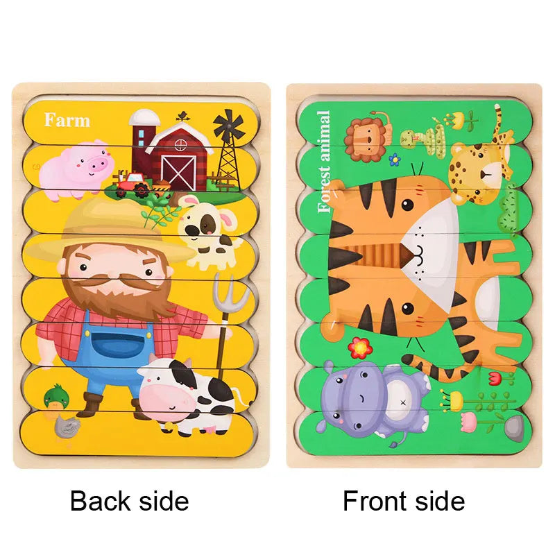 Montessori Wooden Animal Puzzle
