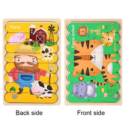 Montessori Wooden Animal Puzzle