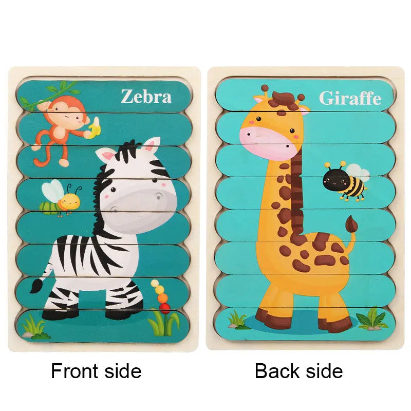 Montessori Wooden Animal Puzzle
