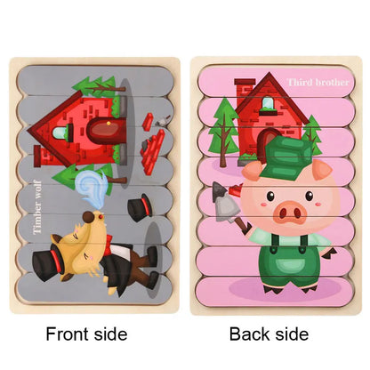 Montessori Wooden Animal Puzzle