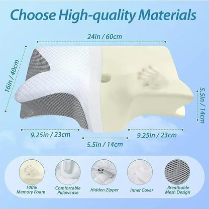 Butterfly Memory Foam Neck Pillow