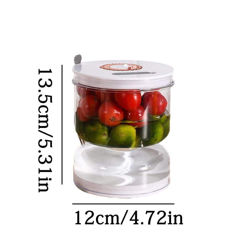 Dry-wet Separation Pickle Jar Food Grade Glass Bottle Sealed Hourglass Jar Household Sugar Garlic Pickle Jar