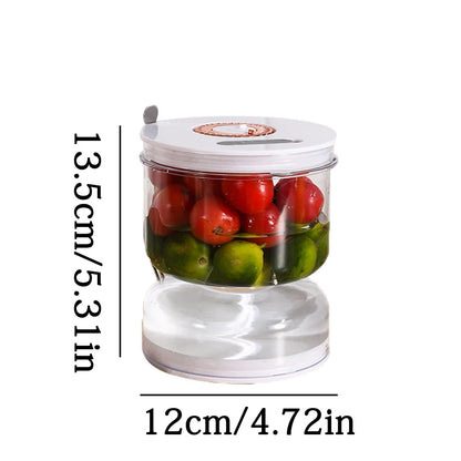 Dry-wet Separation Pickle Jar Food Grade Glass Bottle Sealed Hourglass Jar Household Sugar Garlic Pickle Jar