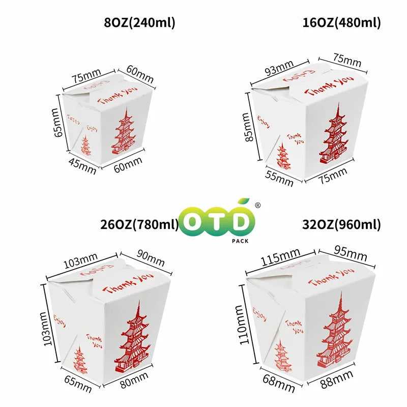 Chinese Takeout Food Containers