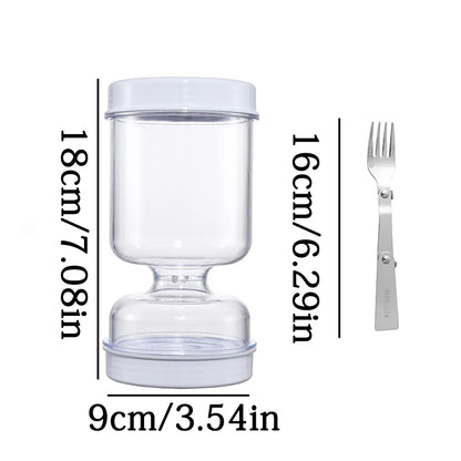 Dry-wet Separation Pickle Jar Food Grade Glass Bottle Sealed Hourglass Jar Household Sugar Garlic Pickle Jar