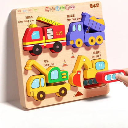 Cartoon 3D Wooden Puzzle