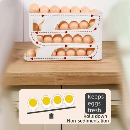 Gravity-Fed Egg Organizer for the Fridge