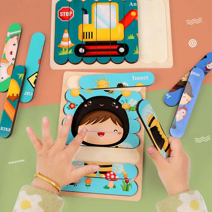 Montessori Wooden Animal Puzzle