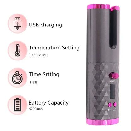 Wireless Automatic Hair Curler
