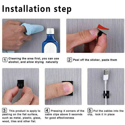 Self-Adhesive Cable Clips