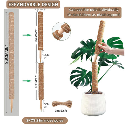Stackable Moss Pole for Plants