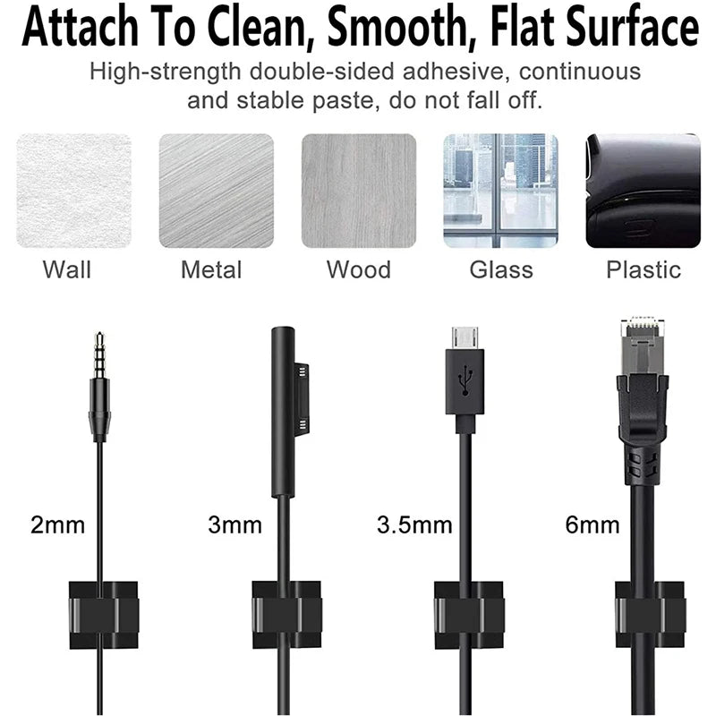 Self-Adhesive Cable Clips