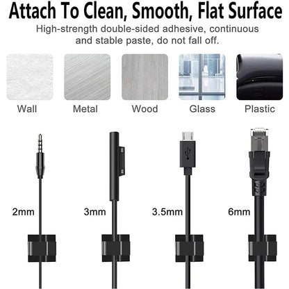 Self-Adhesive Cable Clips