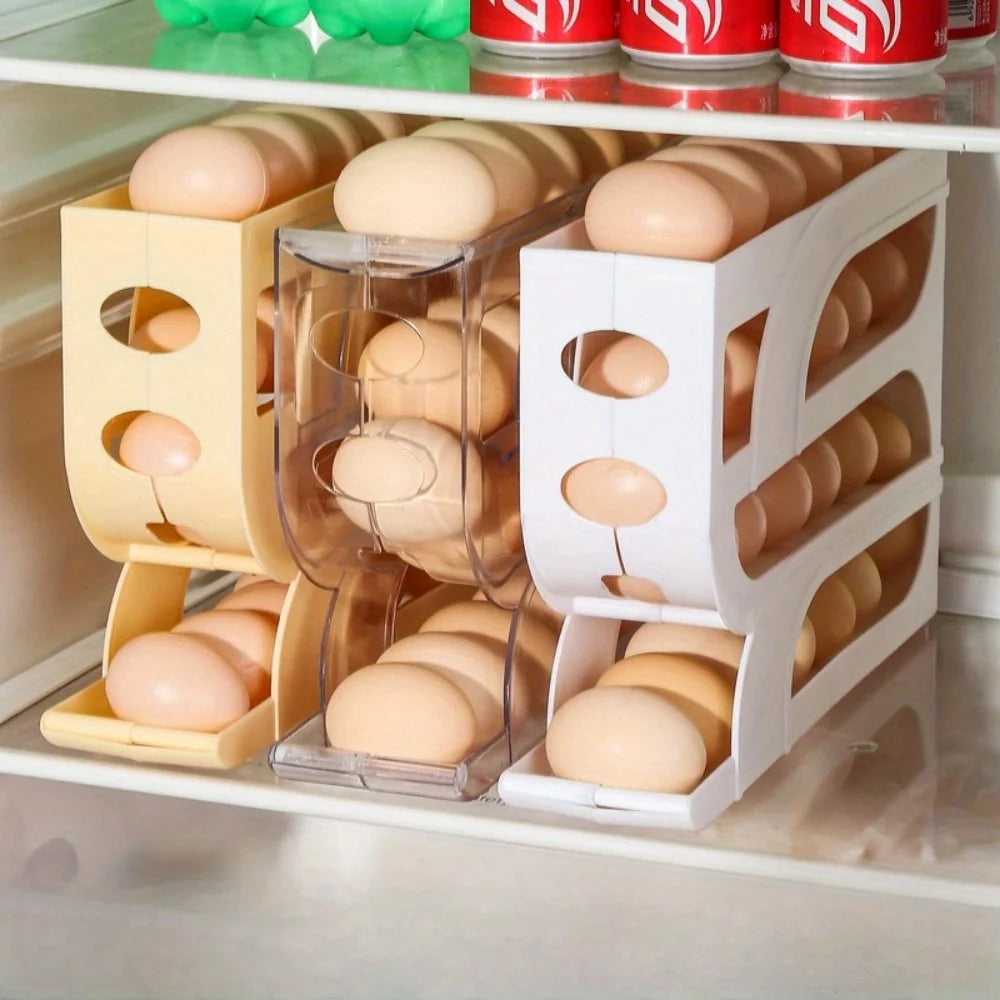 Gravity-Fed Egg Organizer for the Fridge
