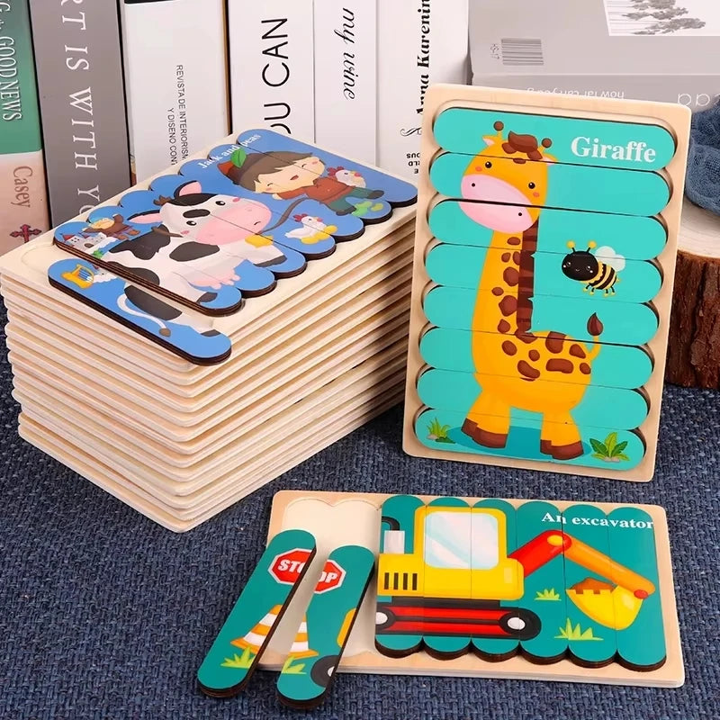 Montessori Wooden Animal Puzzle