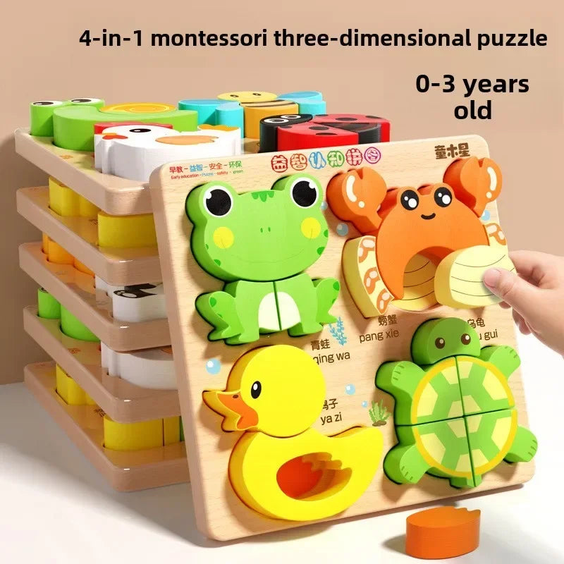 Cartoon 3D Wooden Puzzle