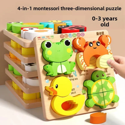Cartoon 3D Wooden Puzzle