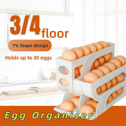Gravity-Fed Egg Organizer for the Fridge