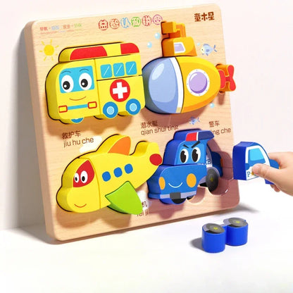 Cartoon 3D Wooden Puzzle