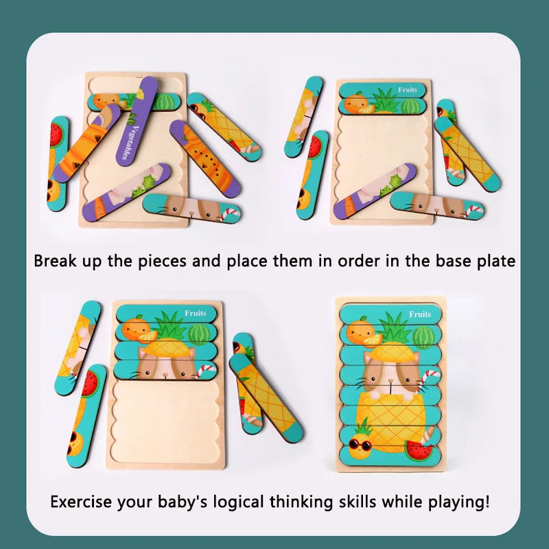 Montessori Wooden Animal Puzzle