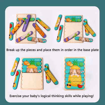 Montessori Wooden Animal Puzzle