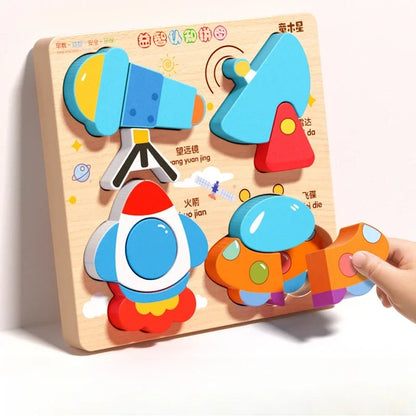 Cartoon 3D Wooden Puzzle