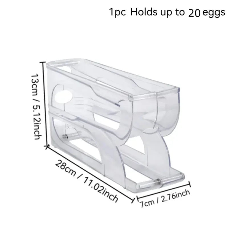 Gravity-Fed Egg Organizer for the Fridge