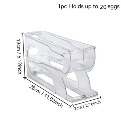 Gravity-Fed Egg Organizer for the Fridge