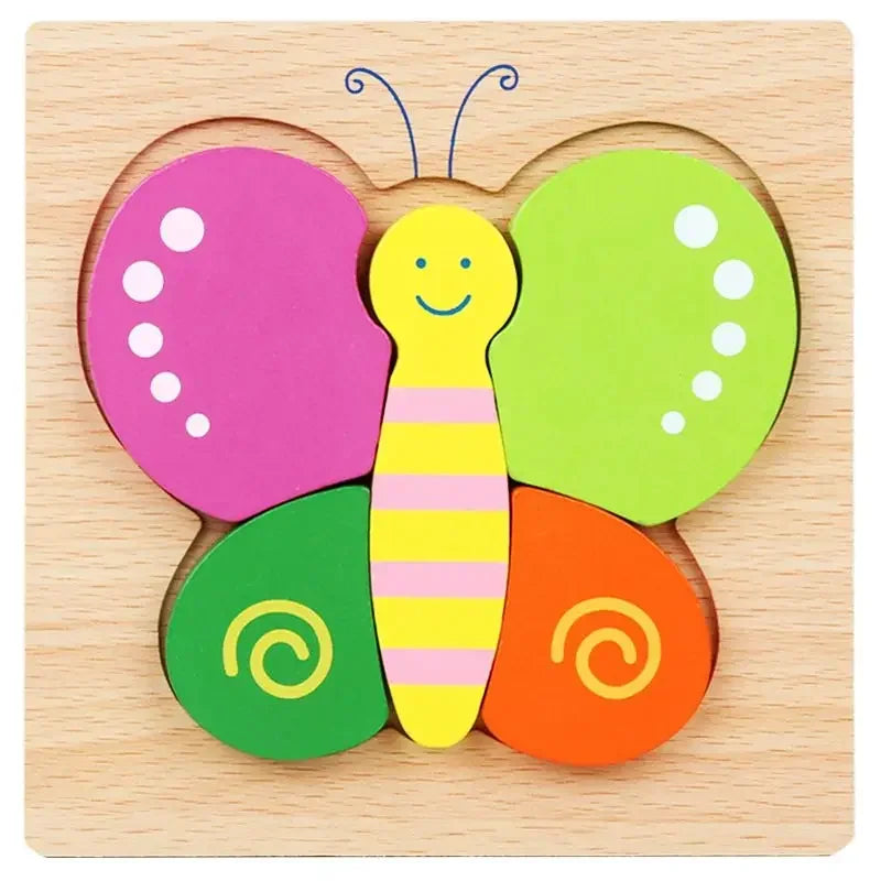 Cartoon 3D Wooden Puzzle