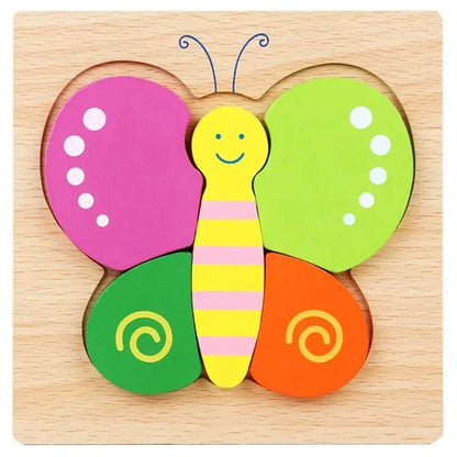 Cartoon 3D Wooden Puzzle