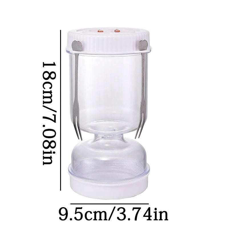 Dry-wet Separation Pickle Jar Food Grade Glass Bottle Sealed Hourglass Jar Household Sugar Garlic Pickle Jar