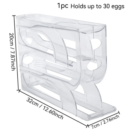 Gravity-Fed Egg Organizer for the Fridge