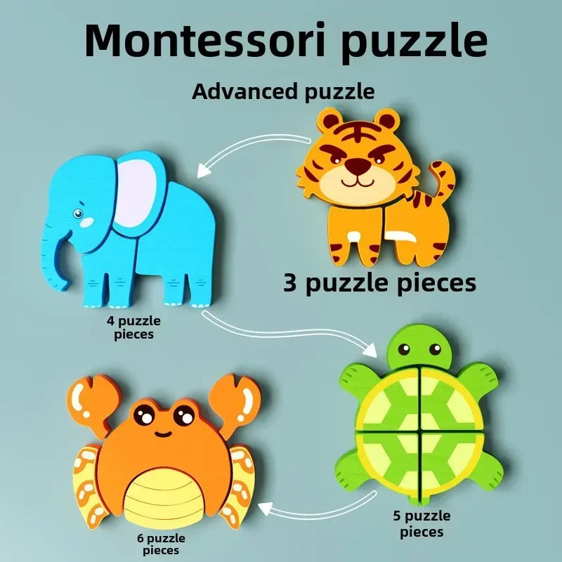 Cartoon 3D Wooden Puzzle