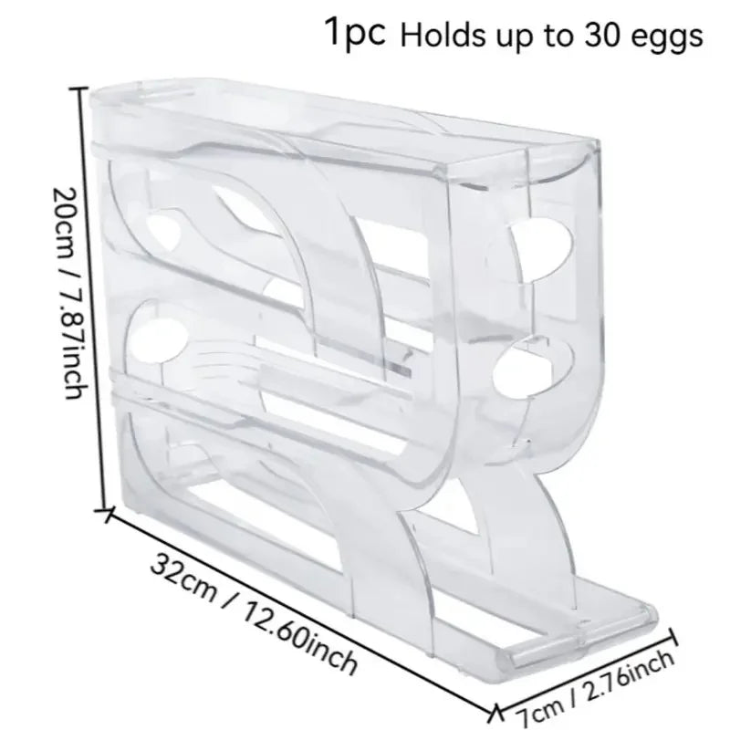 Gravity-Fed Egg Organizer for the Fridge