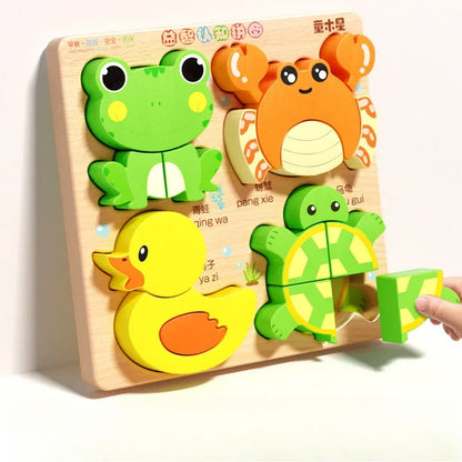 Cartoon 3D Wooden Puzzle