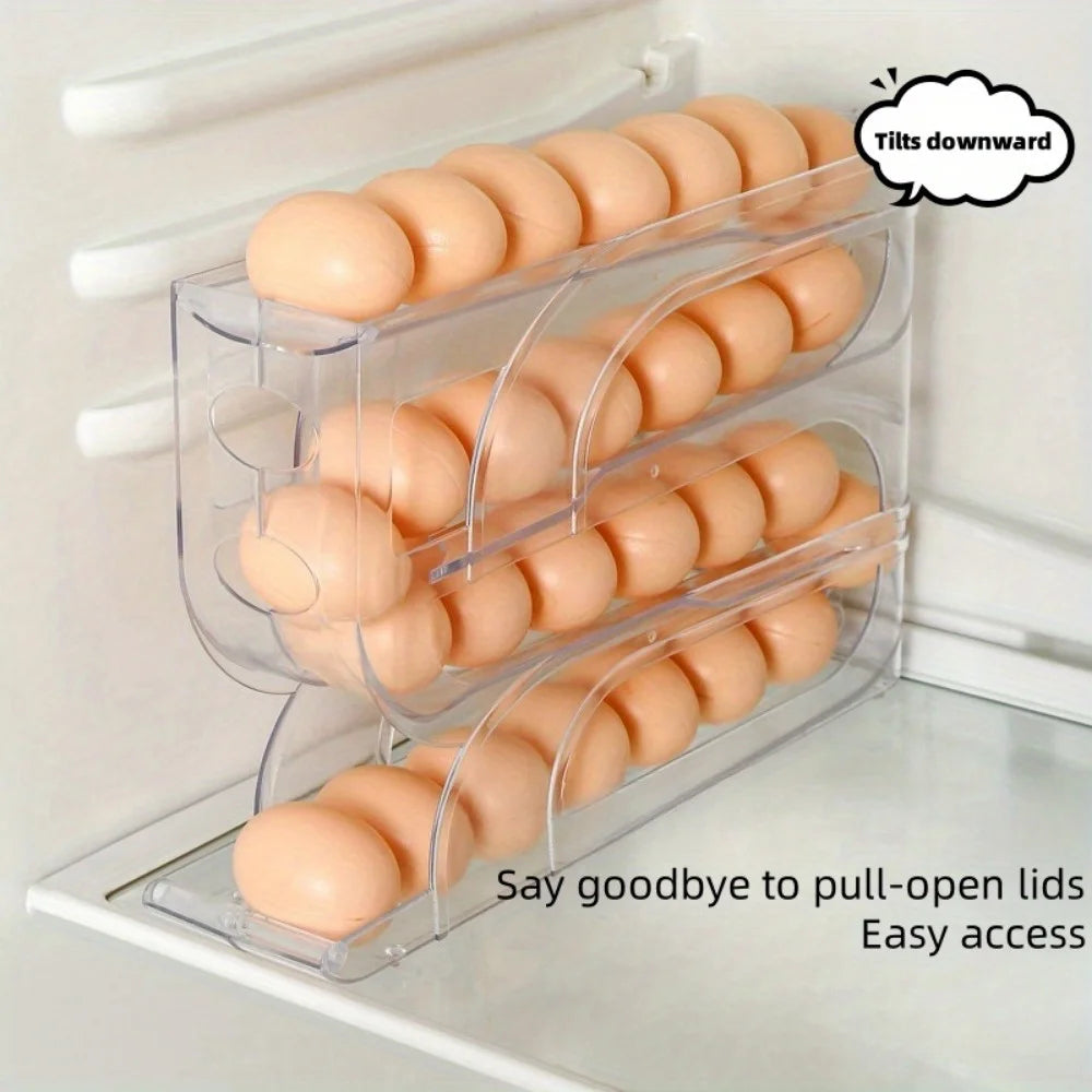 Gravity-Fed Egg Organizer for the Fridge