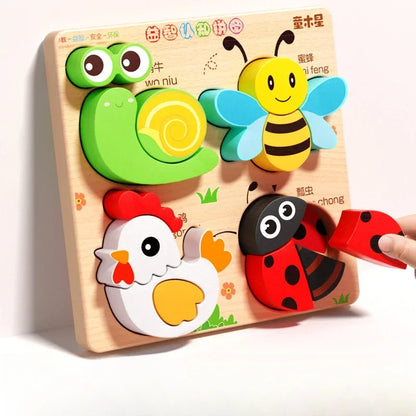 Cartoon 3D Wooden Puzzle