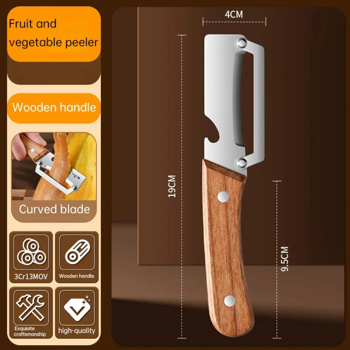 Stainless Steel Fruit and Vegetable Peeler