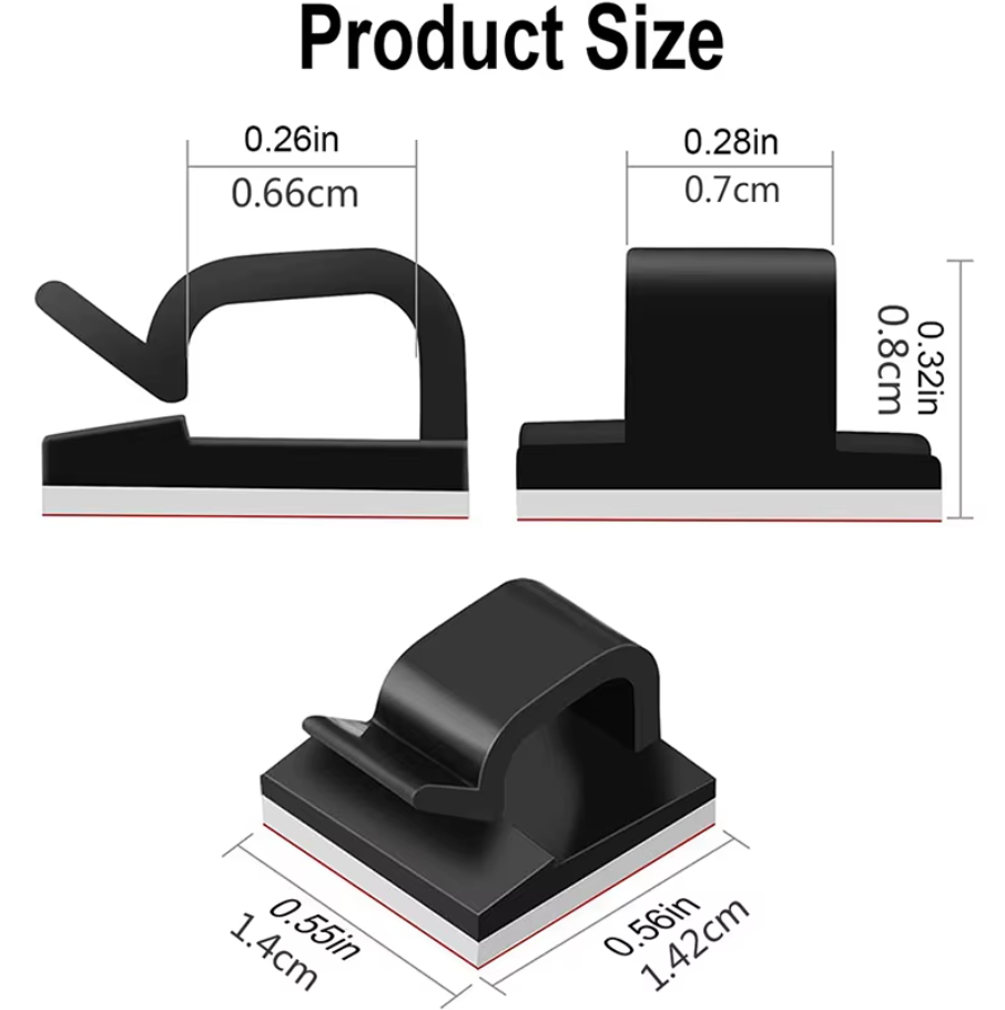 Self-Adhesive Cable Clips