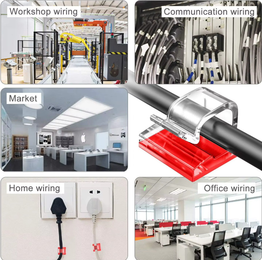 Self-Adhesive Cable Clips