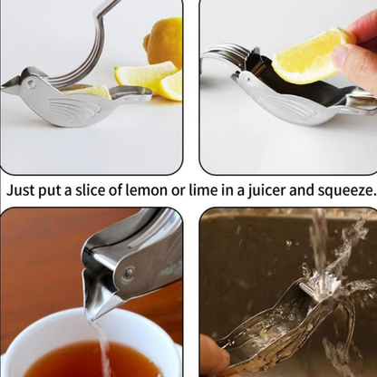 Stainless Steel Bird Lemon Squeezer