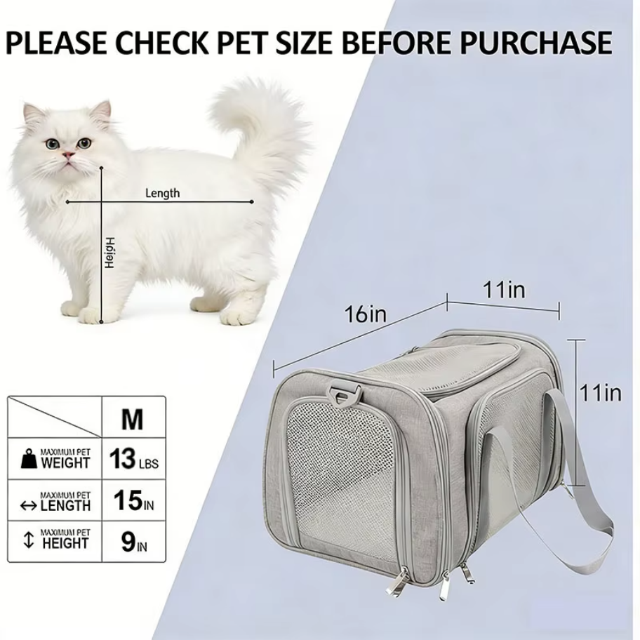 Soft Pet Travel Carrier Bag