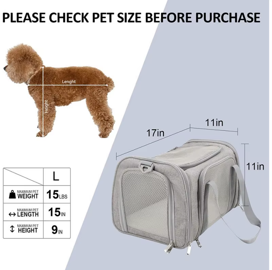 Soft Pet Travel Carrier Bag